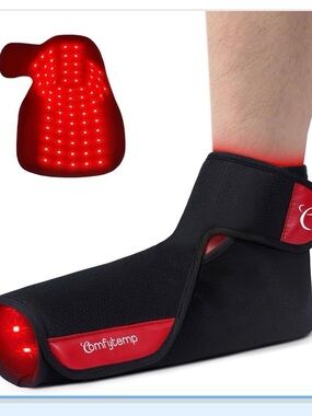 ComfyTemp Red & Black LED Foot Warmer Wrap